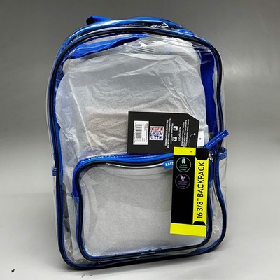 EASTSPORT Spark Clear Backpack 16''x12'' Cobalt Blue/Graphite 190920PW-PLM