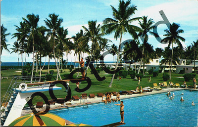 1959, KEY BISCAYNE HOTEL, FL, to Mrs. E. E. Kidder in WI, postcard jj493