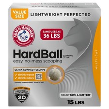 ARM  HAMMER Hardball Lightweight Cat Litter, Clumping, No-Mess Scooping
