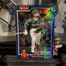 Topps 75th Anniversary Alex Bregman Blue Sparkle Foil # 135 Red Sox /150