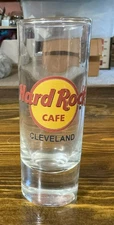 Hard Rock Cafe Tall Clear Shooter Shot Glass Logo - Choose Your City!