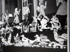 Befana fascista - Fotografia D'epoca . Giocattoli legno - Costanzo... 23.5x17 cm