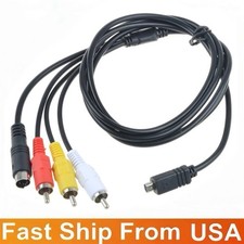 5ft AV A/V Audio Video TV-OUT Cable Cord for Sony Camcorder Handycam DCR-SR47/e