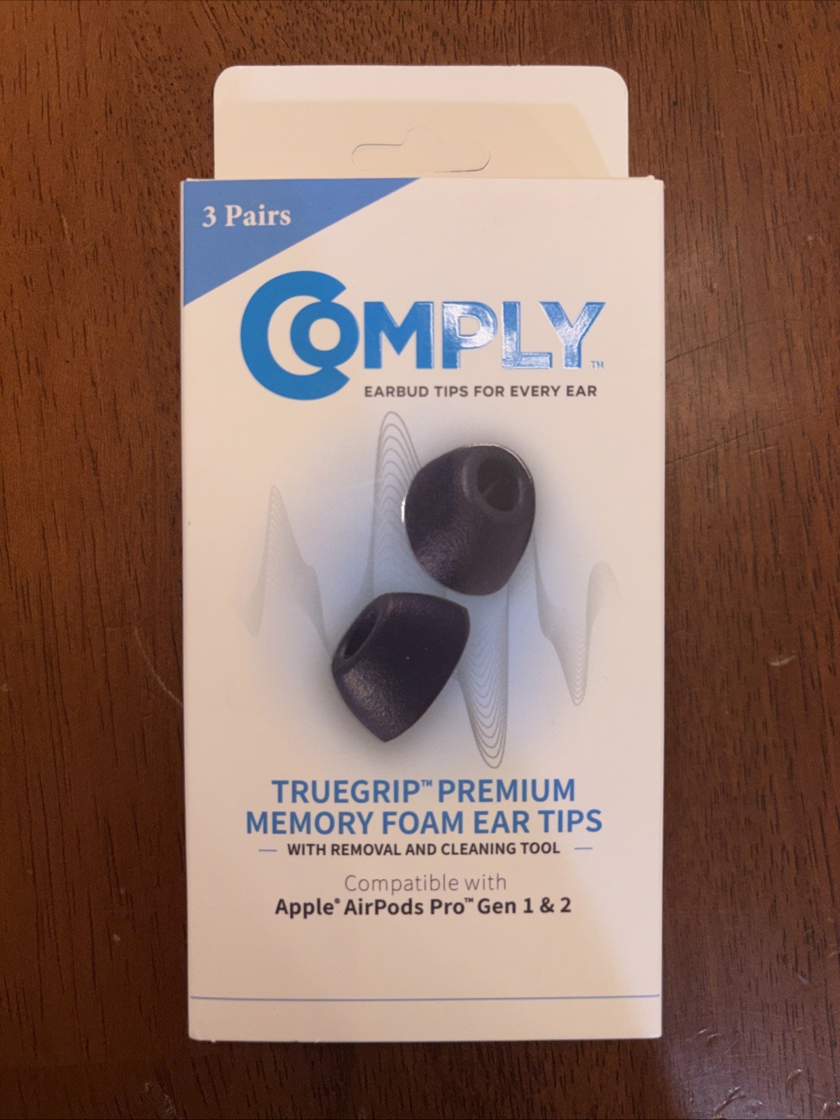 Ear Tips COMPLY Truegrip Premium Memory (3 Pairs) Apple AirPods Pro 1 & 2-image