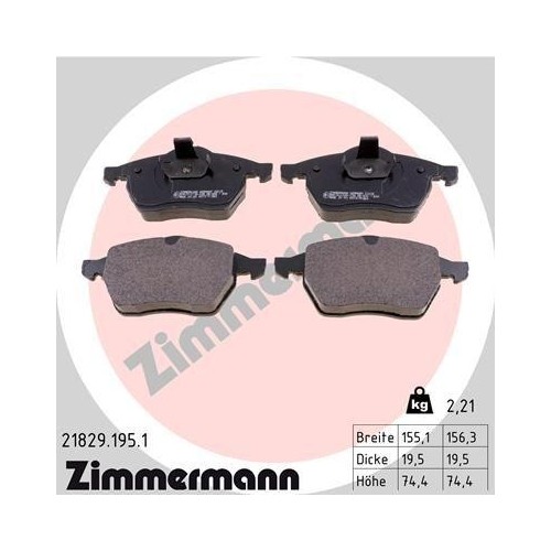 Plaquettes de frein Zimmermann pour trajets quotidiens sereins en Saab
