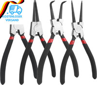 Sprengringzangen Set 4 StüCk 180Mm Innen AußEn Gerade Gebogen