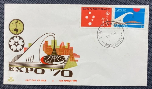 1970 Commemorating Opening Of Expo 70 Osaka Japan ROYAL FDC South Tamworth Pmk