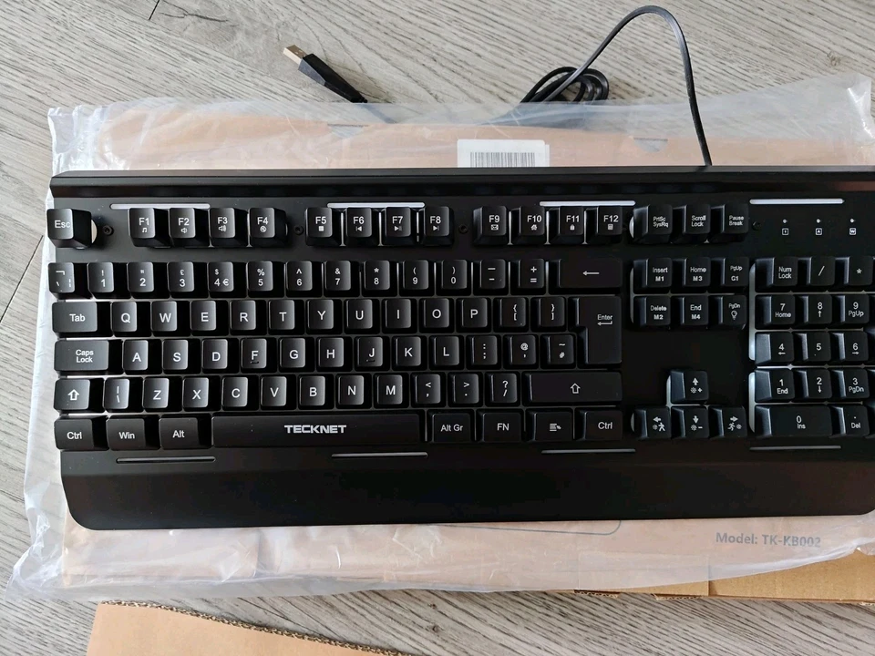 TECKNET TK-KB002 RGB Gaming Keyboard USB Wired, 105-Key Illumination Backlit - Image 4 of 4