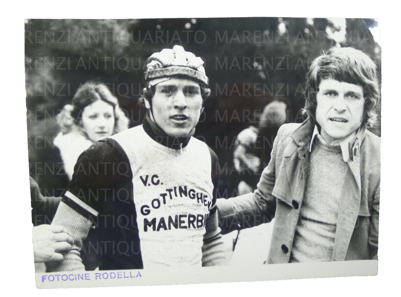 FOTO VINTAGE CICLISMO BRESCIA SQUADRA GOTTINGHEN MANERBIO BICI DA CORSA