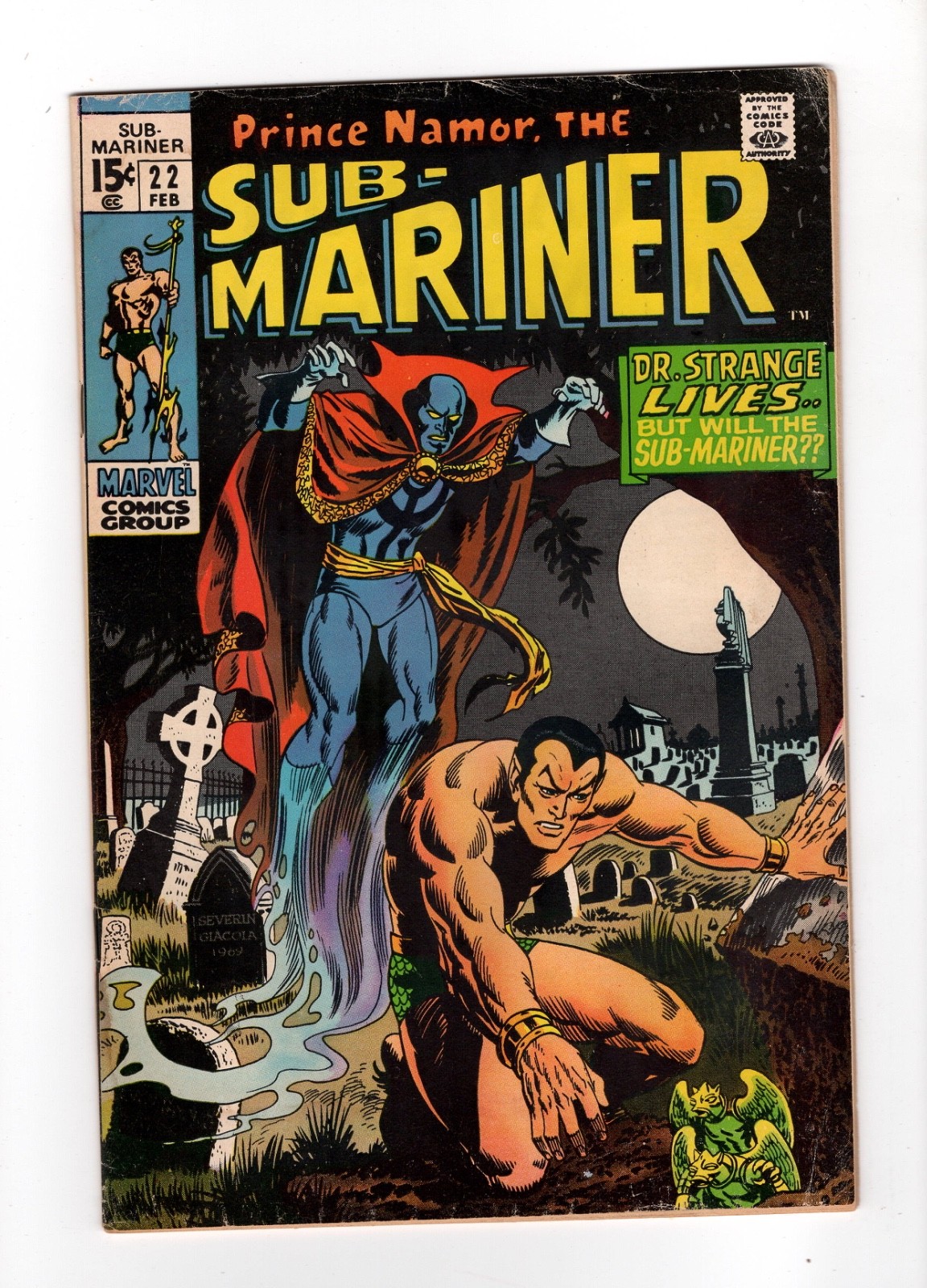 Sub-Mariner #22, FN 6.0, 1st Meeting Between Dr. Strange and Namor