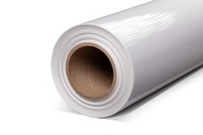 8.0mil Gloss White Opaque Semi-Rigid Self-Adhesive Vinyl Removable Window Film