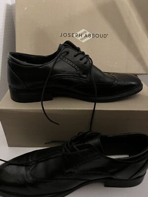 BRAND NEW Joseph Abouud black dress shoes Joseph Abboud Cosmo Leather Plain Toe Oxfords, Black | Dress  main image 3