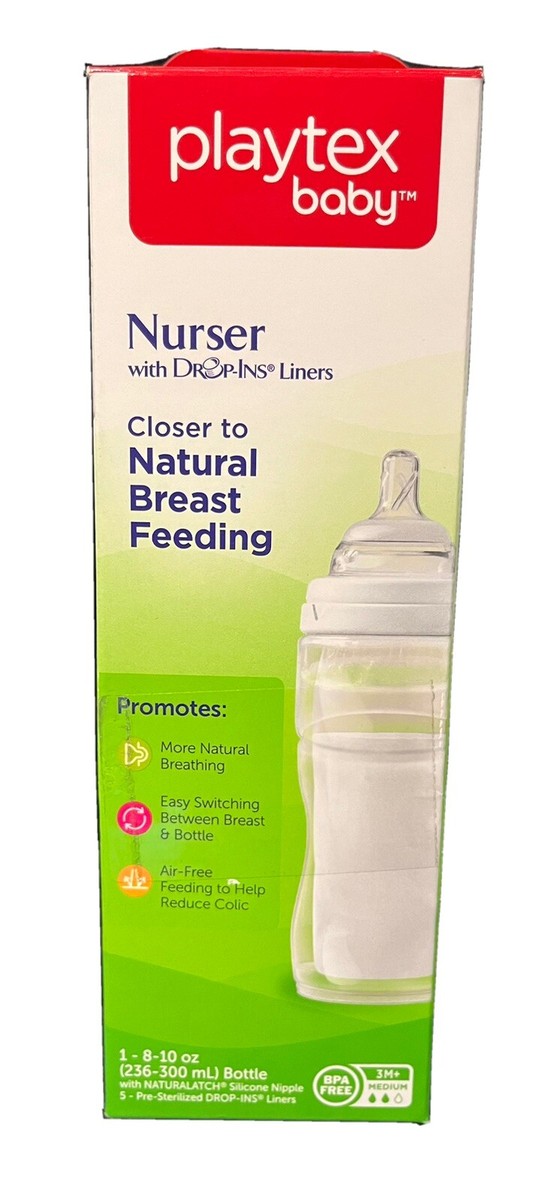 Playtex Baby Nurser Bottle with Drop-Ins Liners 8-10oz BRAND NEW