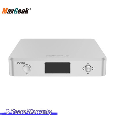 TOPPING D50 III Desktop HiFi DAC BT5.1 Audio Decoder+Remote Control&2 ES9039Q2M