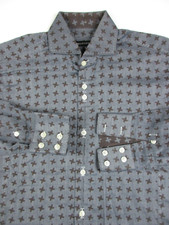 Mens 3 Bogosse button shirt long sleeve blue