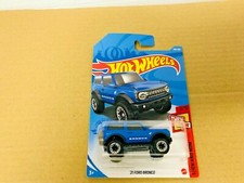 Hot Wheels 2021 Ford Bronco Then And Now Blue SUV