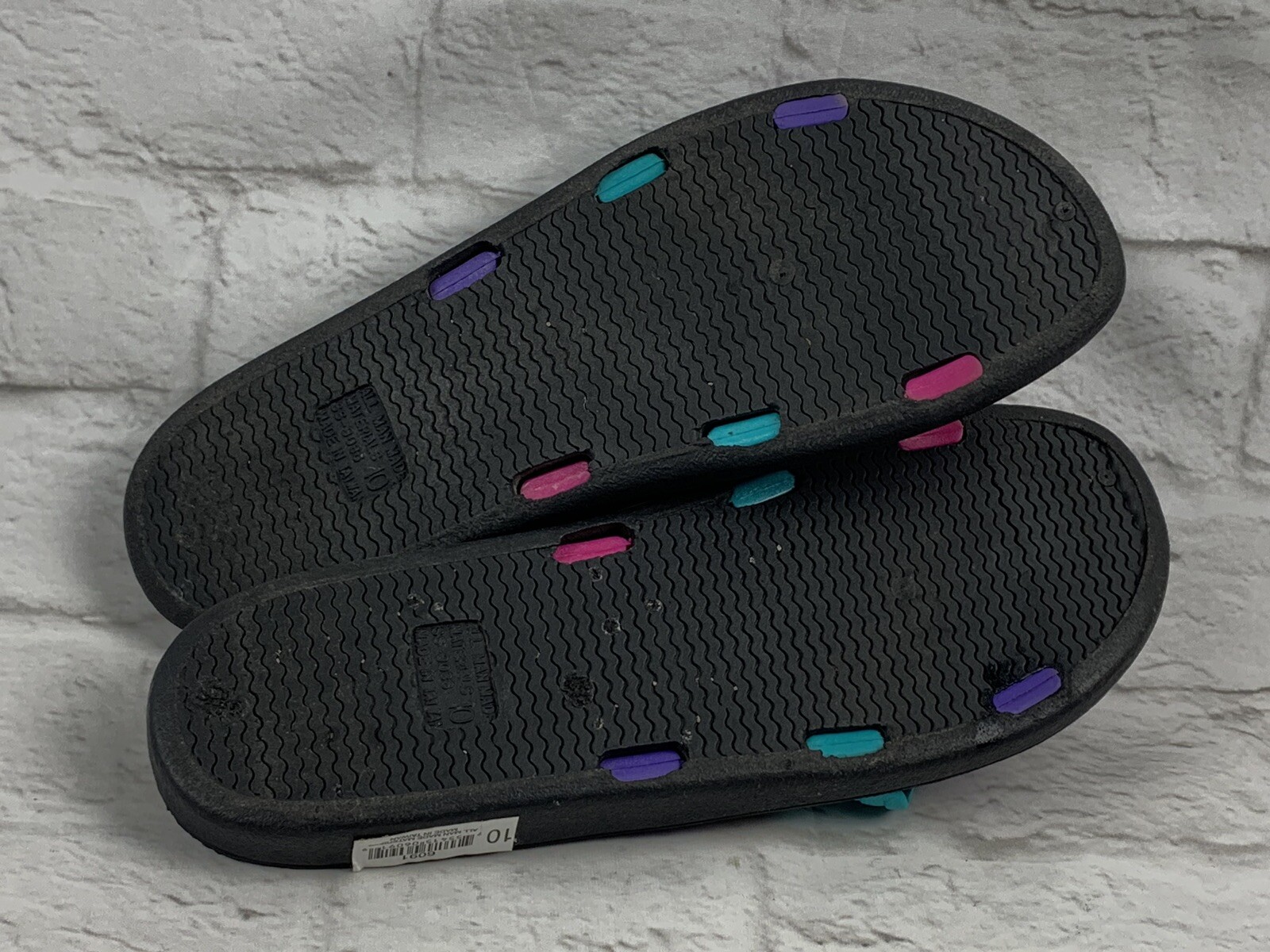 APL Sandali slip on da donna multicolore Grandco taglia 10 materiali artificiali Taiwan