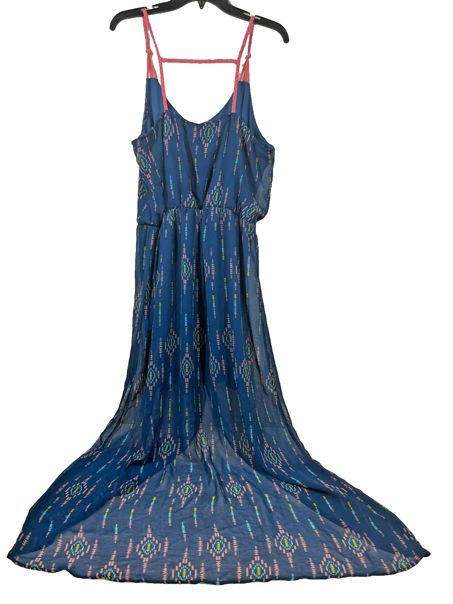 chinese dress ladies Black And Cinnamon Aztec Printed Maxi Dress · Filly Flair main image 1