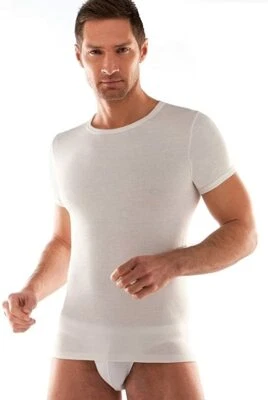 3 PEZZI MAGLIA UOMO LIABEL LANA E COTONE GIROCOLLO MEZZA MANICA