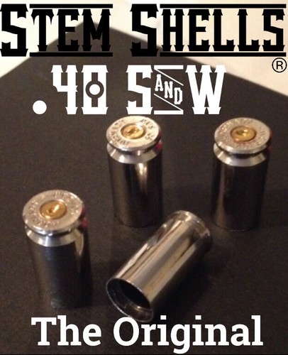 "STEM SHELLS®" Brand 40S&W Nickel Valve Caps (4) - The Original!