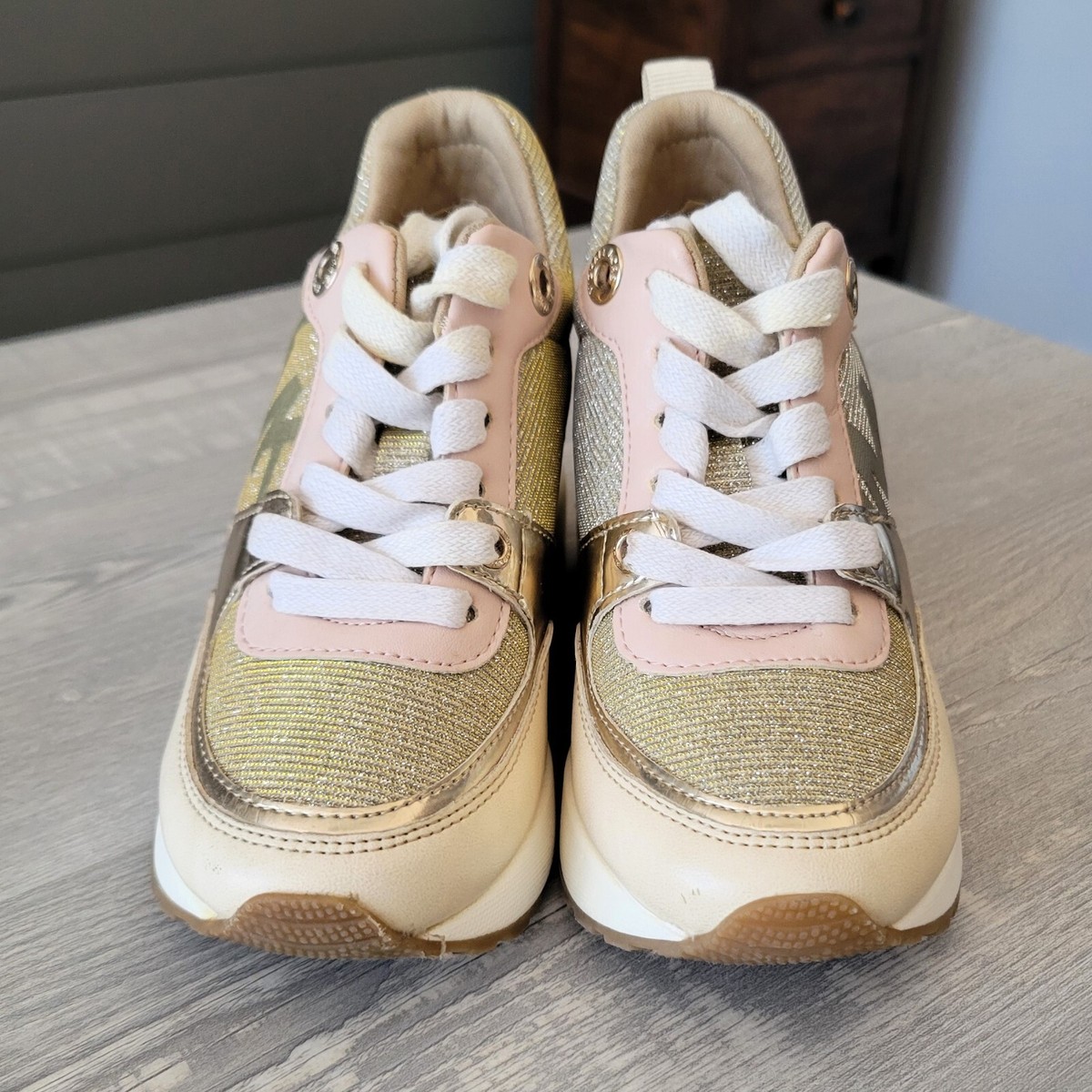 Gold Sneakers Michael Kors Whitney Sneaker Michael Michael Kors