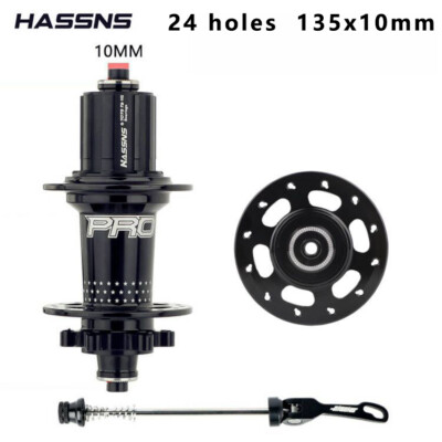 1x Hassns Pro 7 Black Disc Naben SRAM XD Freilauf hinten Schnellspanner 24 Loch