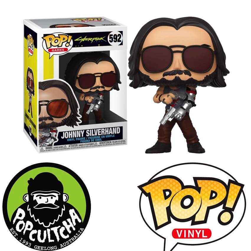 Cyberpunk 2077 - Johnny Silverhand With Guns Pop! Vinyl Figure &Quot;New&Quot;