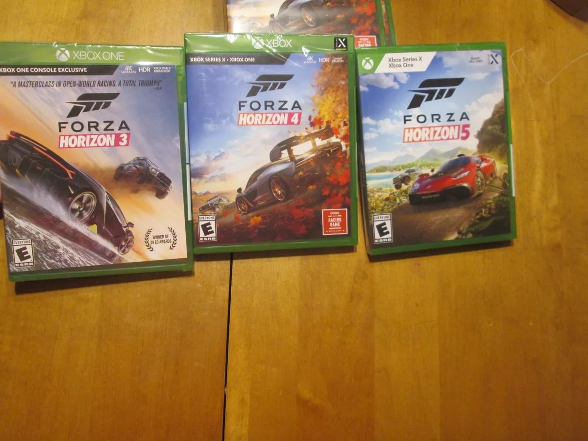 FORZA HORIZON 3 + 4 & 5 XBOX ONE LOT GAMES BRAND NEW FACTORY