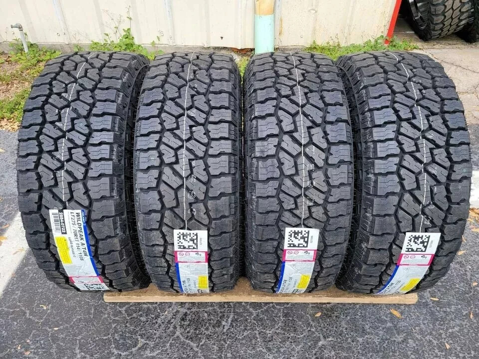 17x9 TRD Pro Matte Black Wheels Rims 2757017 AT4W Tires Tacoma 