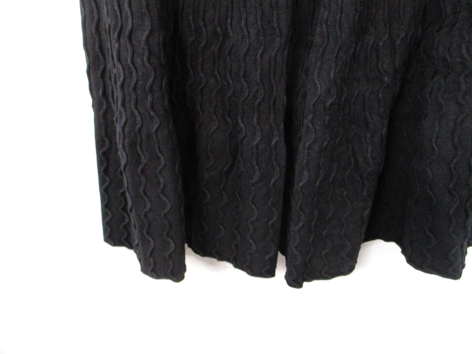 Falda para mujer Willi Smith mediana negra cintura elástica mezcla de lana hasta la rodilla suave Foto 4 de 4