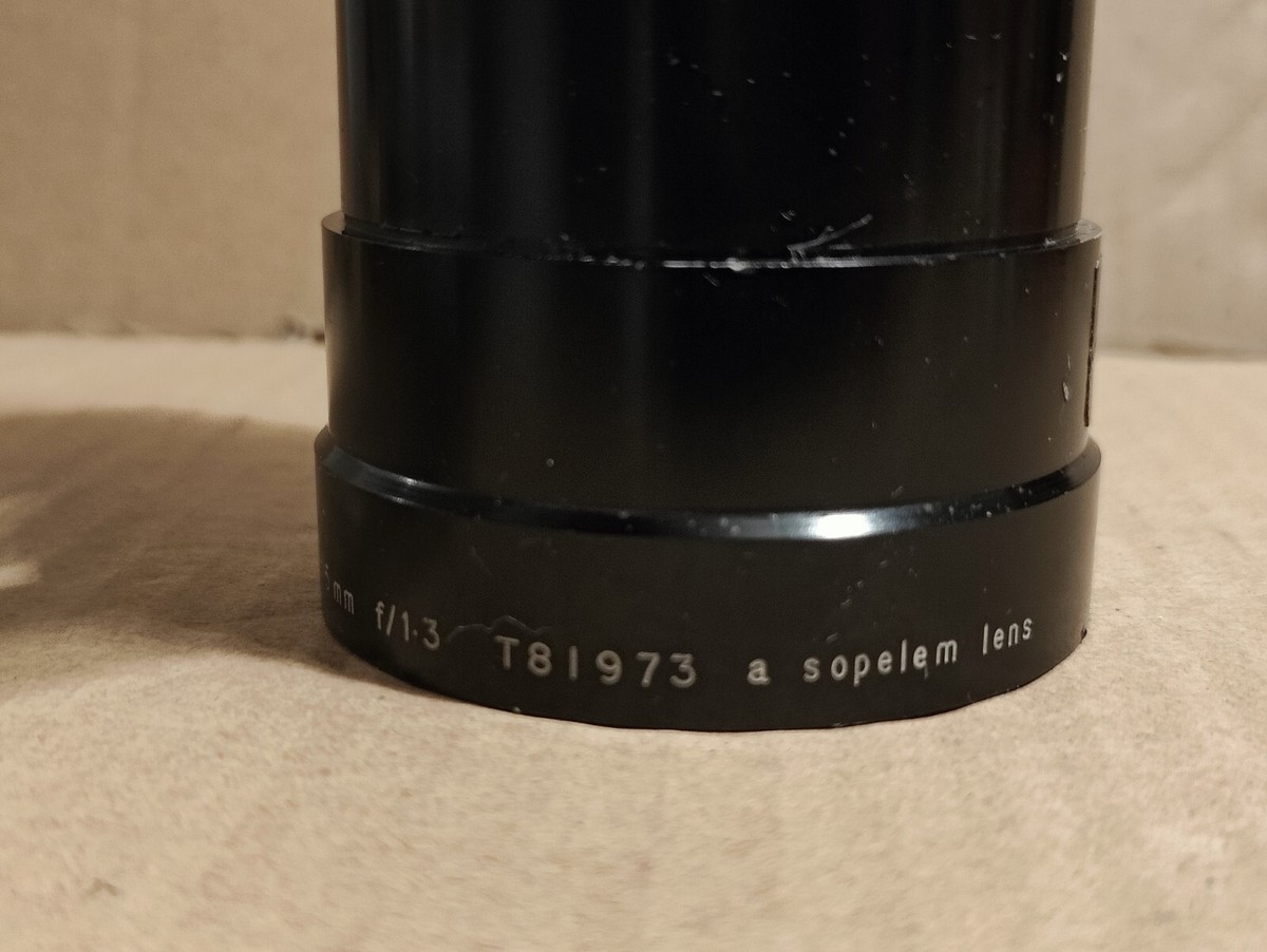 SOM BERTHIOT RANK TAYLOR HOBSON MONITAL 15 mm f/1.3 LENS SOPELEM / A