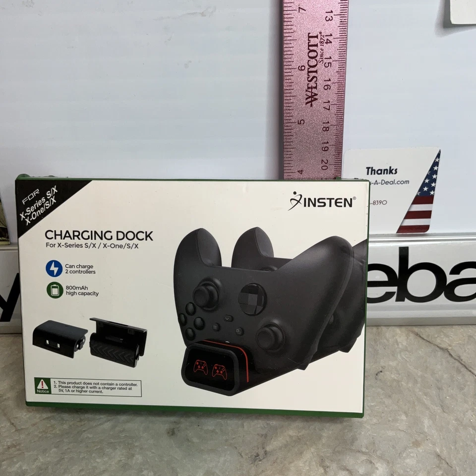 Insten Charging Station Dock For XBox Series X/One Rechargeable 2 Controllers - Image 2 of 4