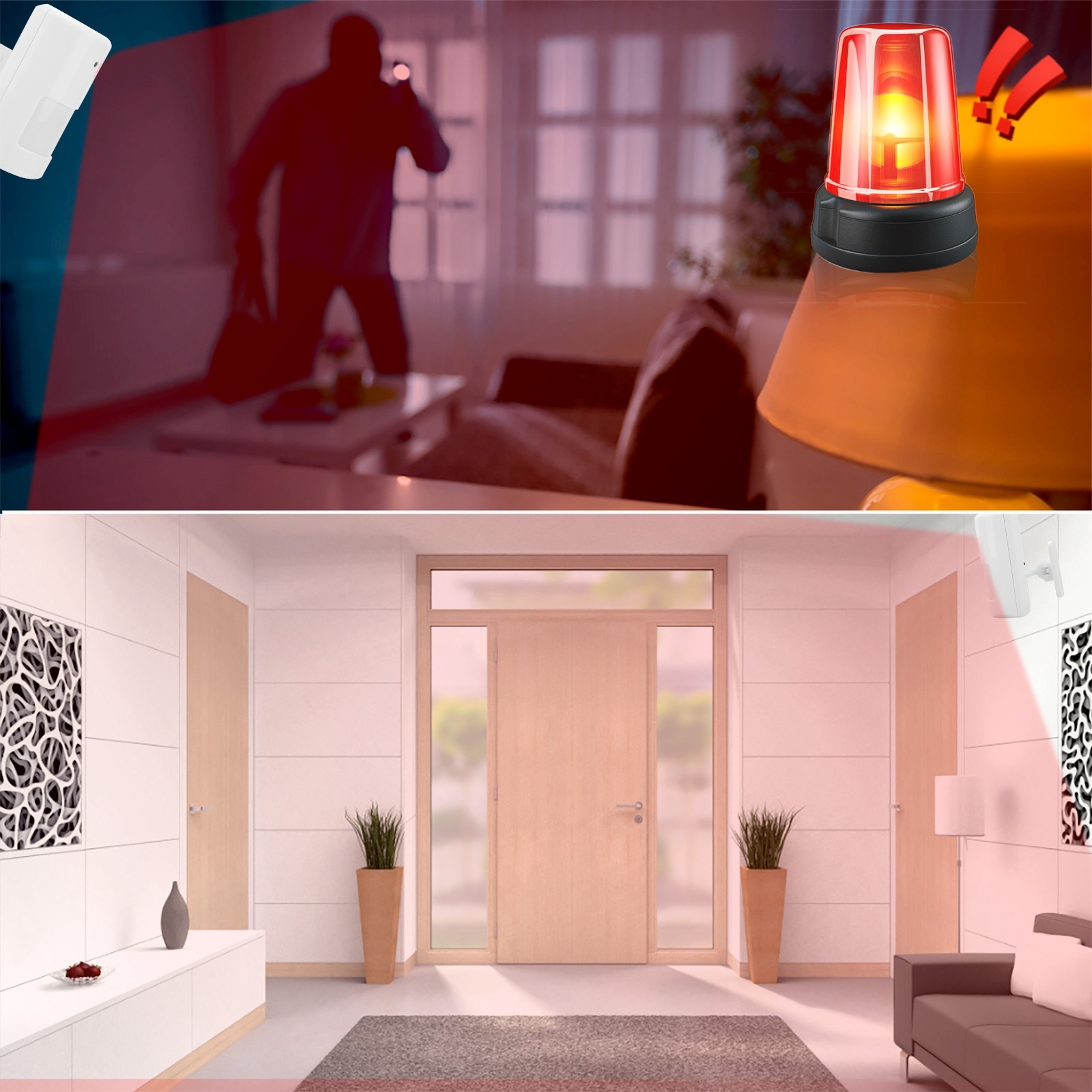 433MHz Wireless Infrared Detector Body Human Motion Sensor 110° for