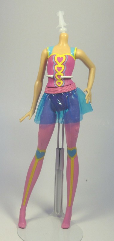 Barbie Video Game Hero Friend Pink Eyeglasses Doll Body Fabric Skirt Mattel