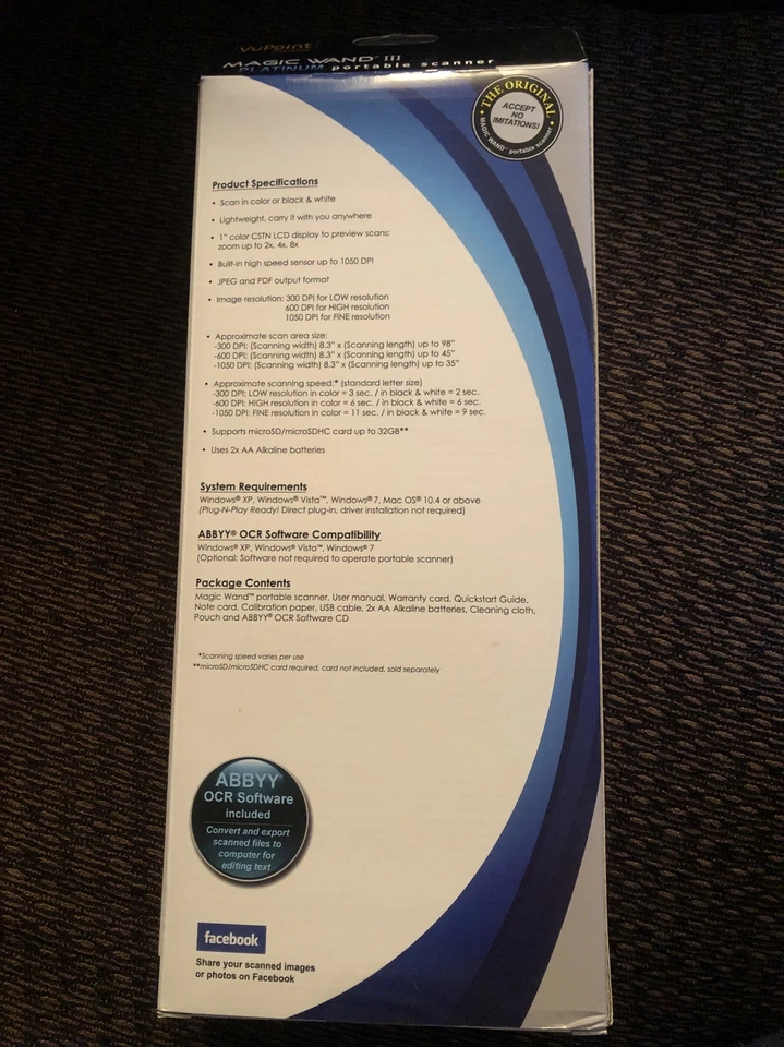 VuPoint PDS-ST442PE Magic Wand III Portable Scanner - Image 3 of 4