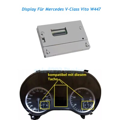 Für Mercedes V-Class Vito W447 DISPLAY Speedometer Combo Instrument Replacement
