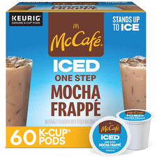 ICED One Step Mocha Frappe, Keurig Single Serve K-Cup Pods, 60 Count 6 Packs of