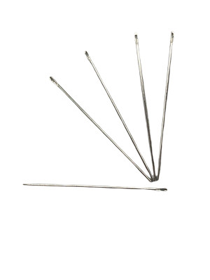 5 Sattlernadeln stumpf NO2/0  Sattler Nadeln 7 cm hergestellt in Deutschland (0,