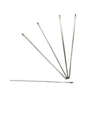 TELLISWELT 5 Sattlernadeln stumpf NO2/0 Sattler Nadeln 7 cm hergestellt in Deutschland (0,