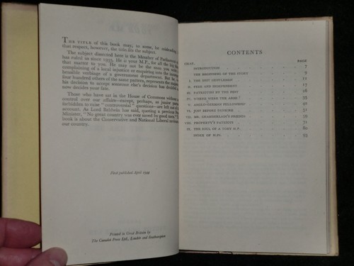 Your M.P. by Gracchus (1944-1st) Vintage Politics, Political Book, Hardback, DJ - Bild 5 von 7