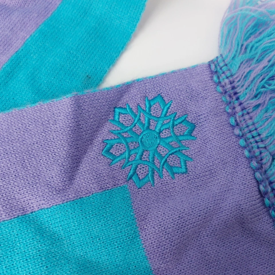 Disney Frozen Bufanda Niño Let It Go Elsa Anna - Púrpura y Turquesa Foto 4 de 4