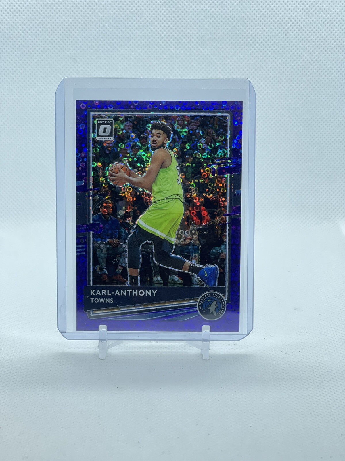 2020-21 Donruss Optic Karl-Anthony Towns Fast Break Purple Prizm 93/95