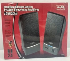CYBER ACOUSTICS AMPLIIFIED SPEAKER SYSTEM BRAND NEW IN BOX AMERICAN SELLER