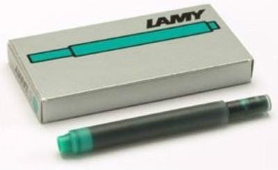   Lamy  Fountain Pen Green Ink Cartridges New In Box  5 Cartridges For All Lamy 