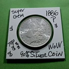 1886 P Morgan Dollar IMPRESSIVE CHOICE FROSTY GEM CH BU Ultra SUPER High Grade $