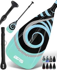 BPS New Zealand 2-Piece Adjustable Stand-up Paddle Board Paddle, Carbon Fiber or