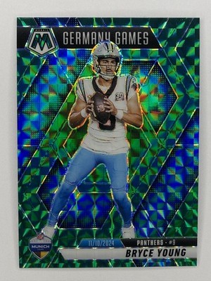 2025 Panini Mosaic Bryce Young Germany Games Green Mosaic #269 Panthers