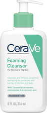 Cerave Foaming Cleanser with Niacinamide & Ceramides for Oily Skin