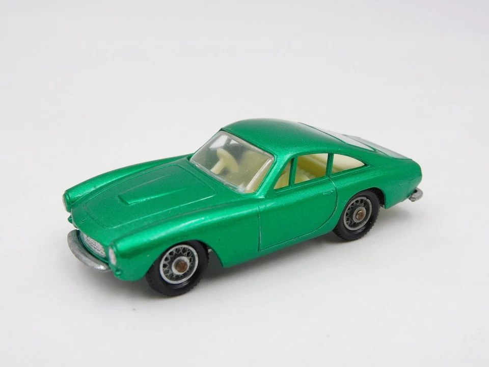 Lesney Matchbox 75B Ferrari berlinetta metallic green wire wheels diecast E box - Immagine 3 di 4
