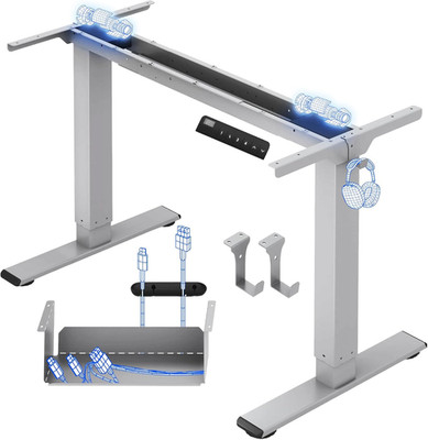 FLEXISPOT Höhenverstellbarer Schreibtisch Gestell, Elektrisch Tischbeine Mit 2 M